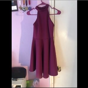 Purple skater dress